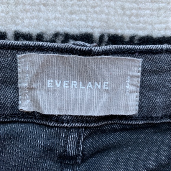 Everlane • Authentic Stretch Washed Black Ankle Jeans - Picture 3 of 5